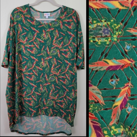 NOT FOR SALE Lularoe Irma Hi Low Tunic Top Shirt Sz L - Picture 1 of 11